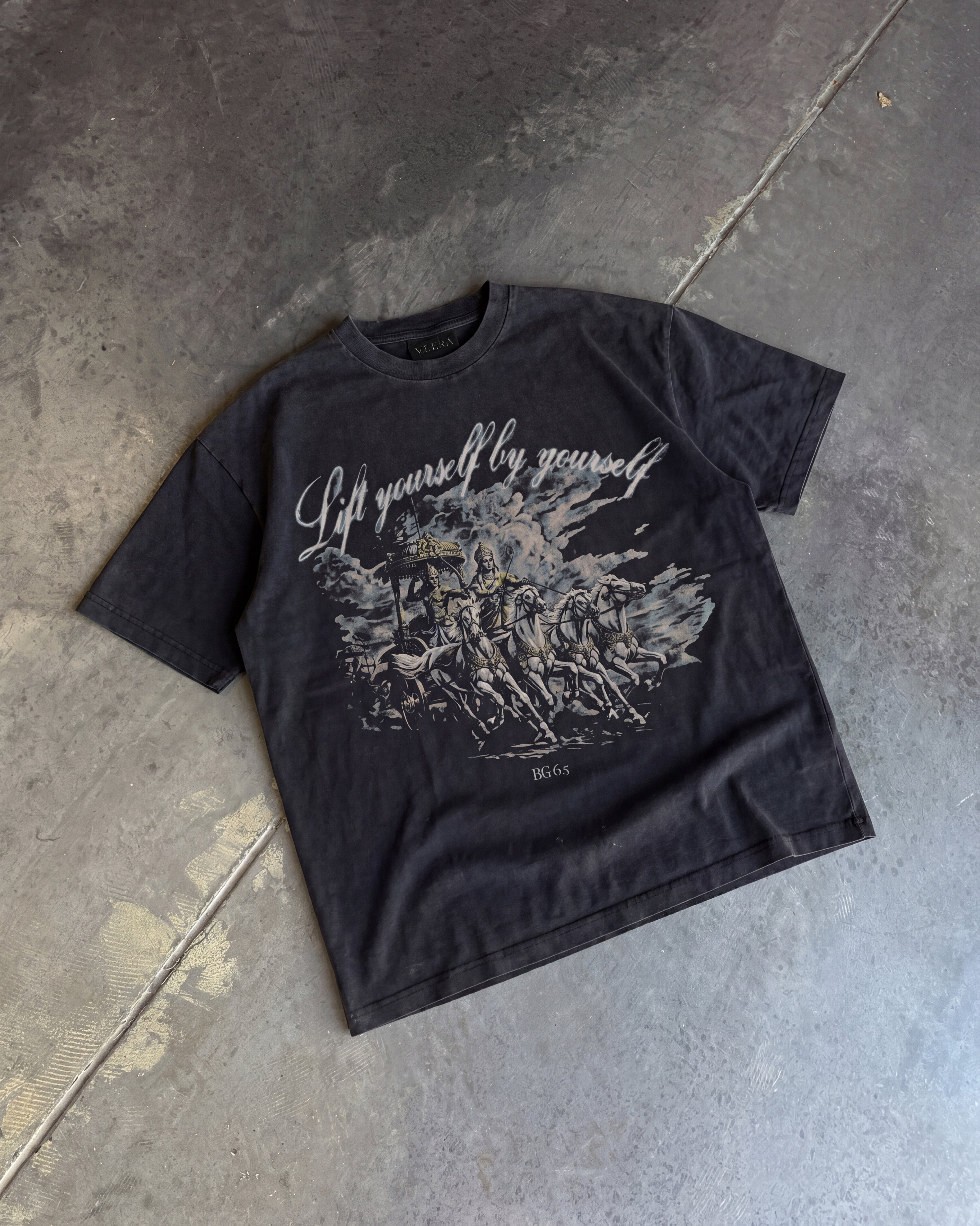 Lord Krishna "BG 6.5" Oversized Shirt